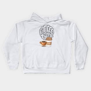 Coffee time Kids Hoodie